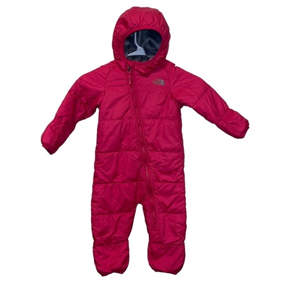 The North Face Girl Snow Suit Size 12/16 Months - Picture 1 of 6
